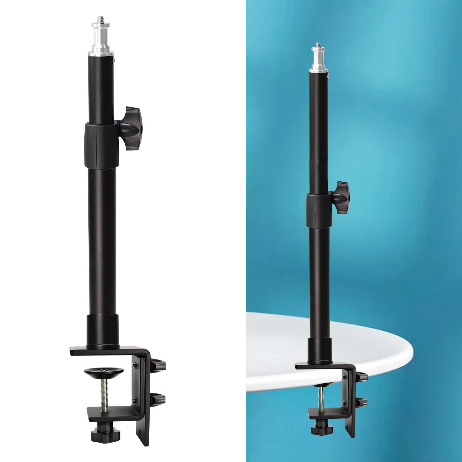 23.4"Universal Table Desk Clamp Mount Stand For DSLR Camera Ring Light Camcorder