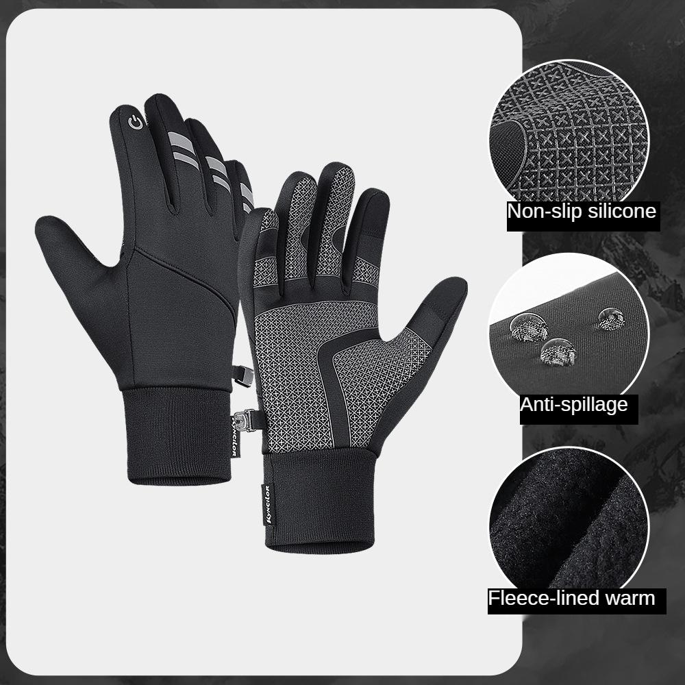 Mùa Đông Handschoenen Nam Nữ Trượt Tuyết Găng Tay Chống Thấm Nước Chống Gió Xe Đạp MTB Găng Tay Giữ Nhiệt Ấm Áp Cảm Ứng Không Trơn Trượt Tuyết Găng Tay Thể Thao
