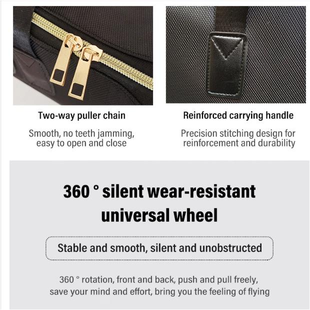 Túi quai xách du lịch có bánh xe di chuyển 2in1 Hand Bag