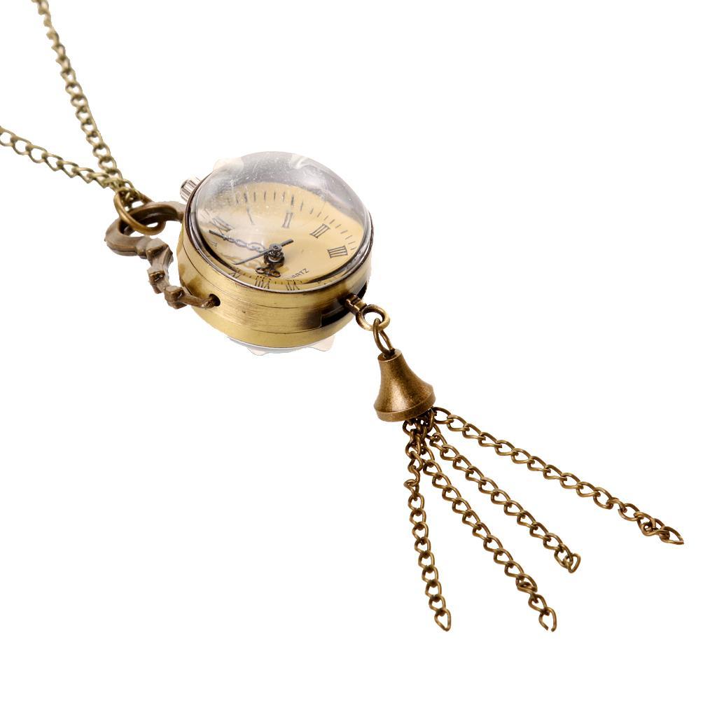 Fashion Vintage Retro Antique Tassel Cute Pocket Watch Chain Necklace Gifts