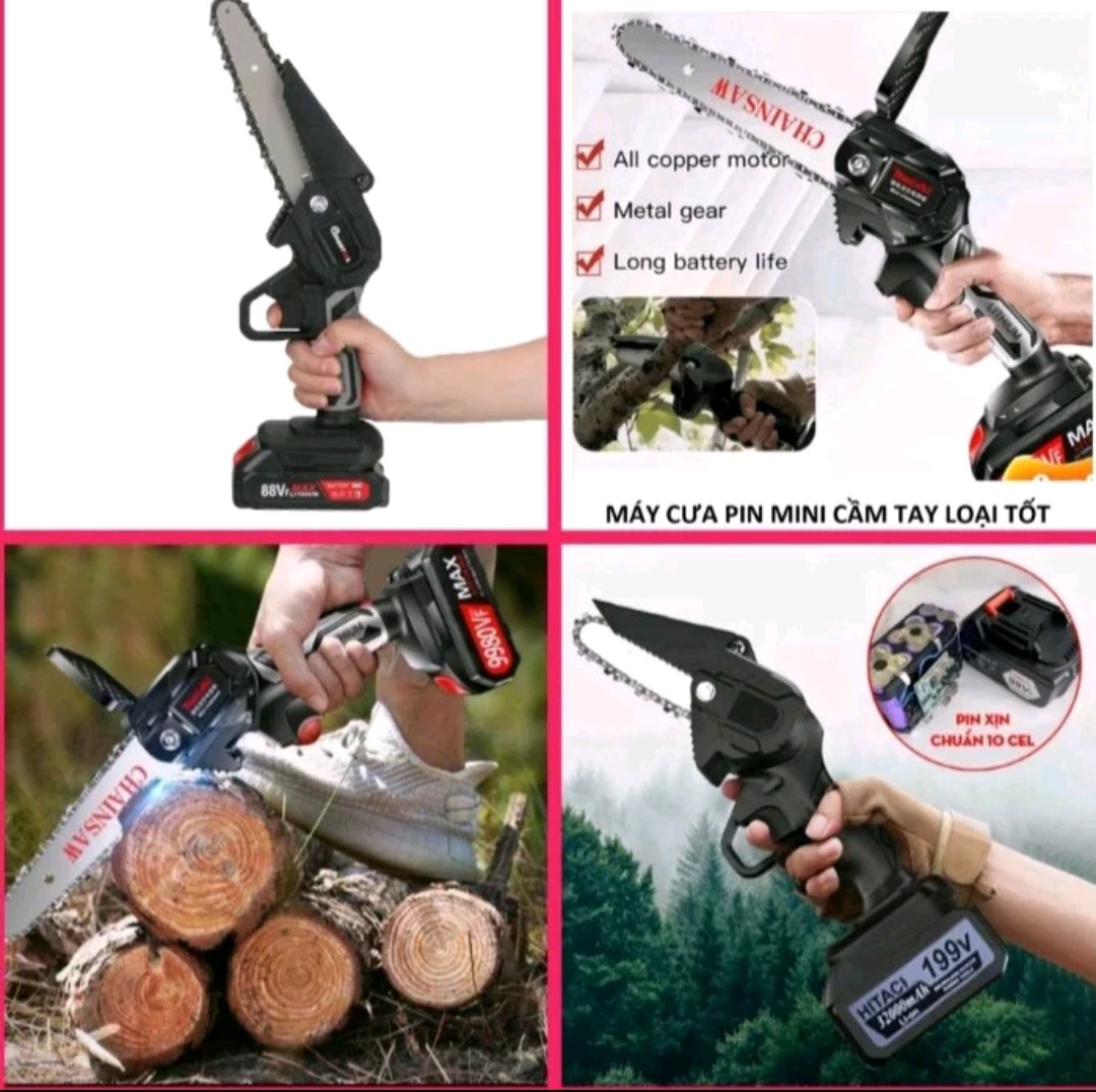 MÁY CƯA GỖ CẦM TAY SỬ DỤNG PIN CAO CẤP CHO MỌI GIA ĐÌNH