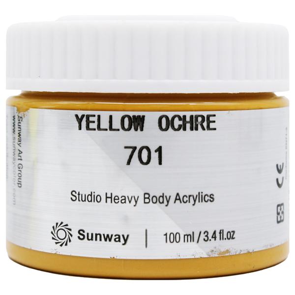 Tuýp Màu Vẽ Acrylic 100 ml - Sunway No.701 - Yellow Ocher