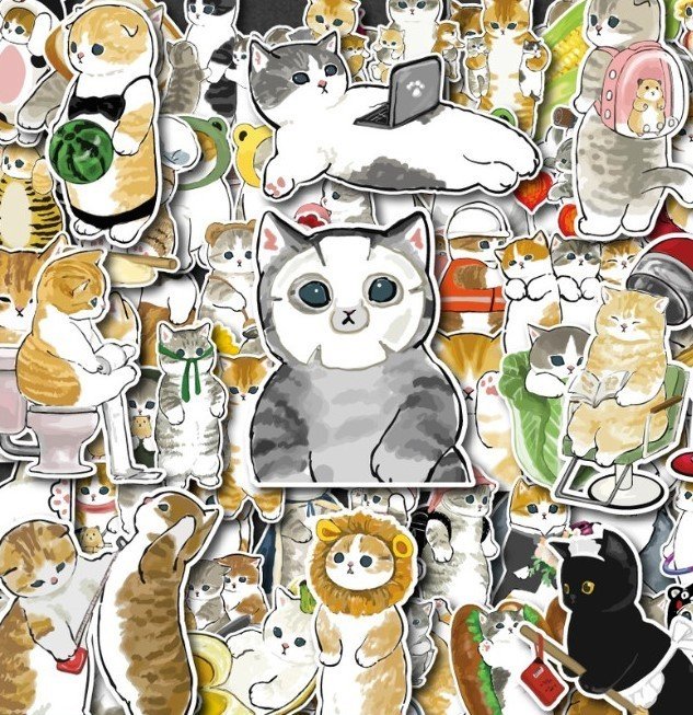 Miếng Sticker Dán Mũ Bảo Hiểm, Vali, Đàn Ukulele, Lap Top, Xe Đạp Trang Trí Phòng