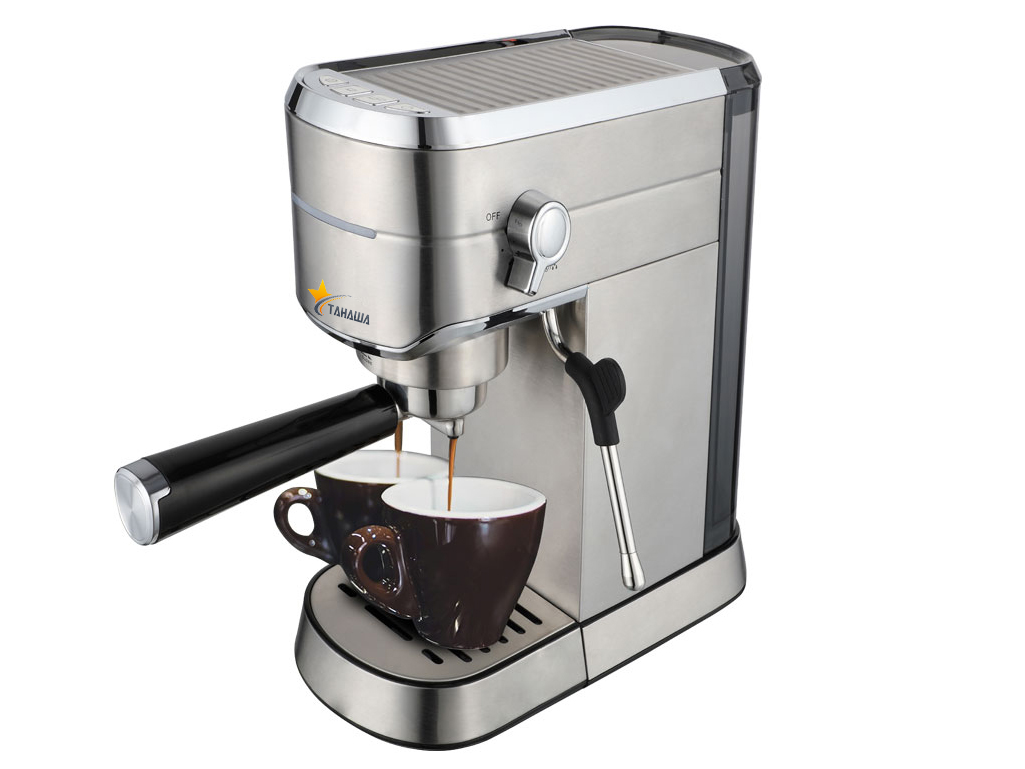 Máy pha cà phê Tahawa TS6212 - Máy pha cafe đa chức năng: Espresso, Cappuccino, Latte. Áp suất bơm: 15 bar - Công suất:1250W - 1450W. Có vòi đánh sữa - Bảo hành chính hàng 12 tháng. Hàng nhập khẩu chính hãng