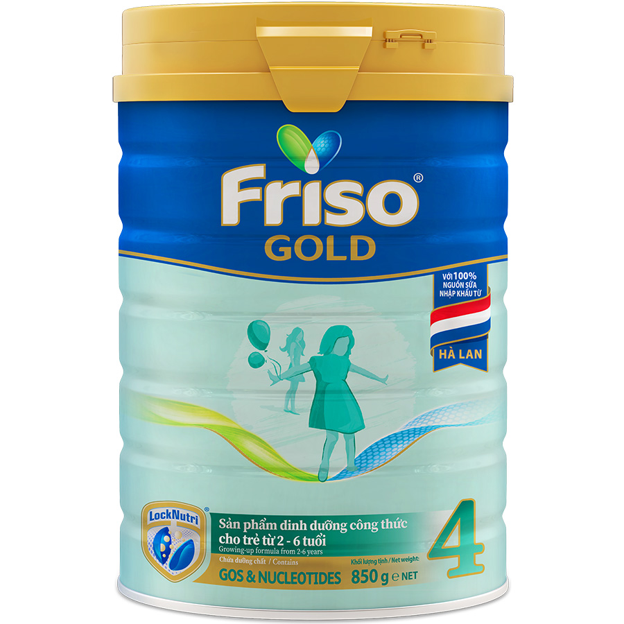 Sữa Bột Friso Gold 4 850g (Dành Cho Trẻ Từ 2 - 6 Tuổi)