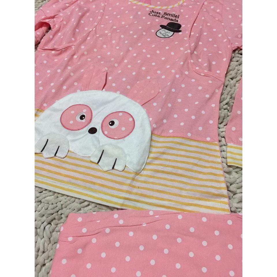 Bộ bầu  dài tay mặc nhà cho con bú