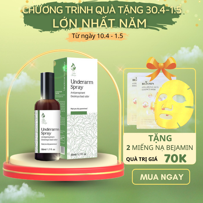 Xịt Khử Mùi Hôi Cơ Thể Underarm Spray 50ml - Mộc Thiên Hương