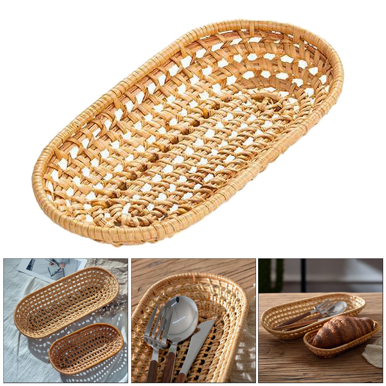 Fruit Bread Basket Tray Storage Basket Woven Fruit Basket Eco-friendly S