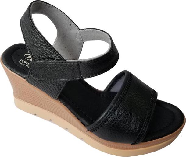 Giày Sandal Nữ Đế Xuồng BIGGBEN Da Bò Cao Cấp SDX11