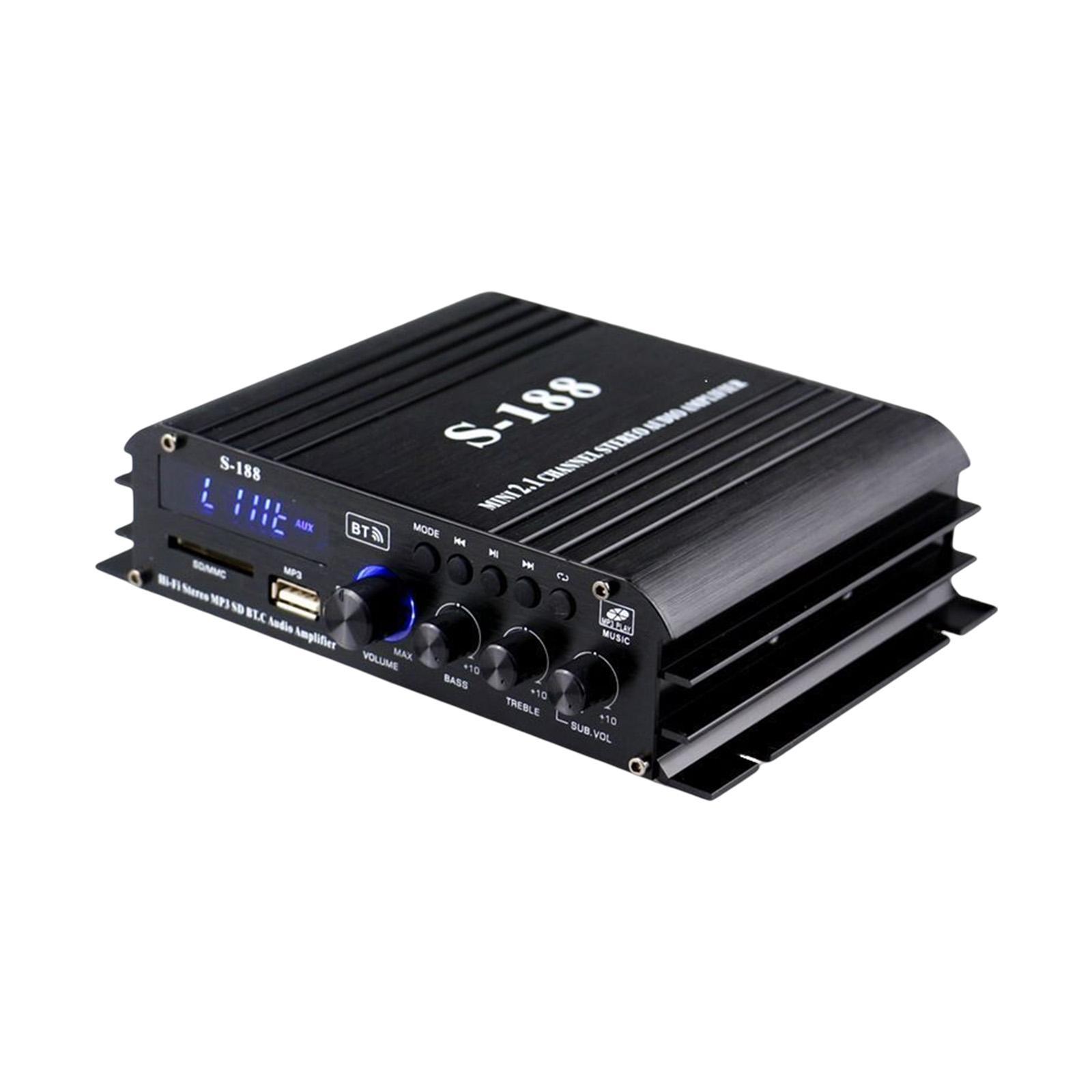 Car Vehicle  Amplifier US Adapter Sturdy Audio Component Amplifier