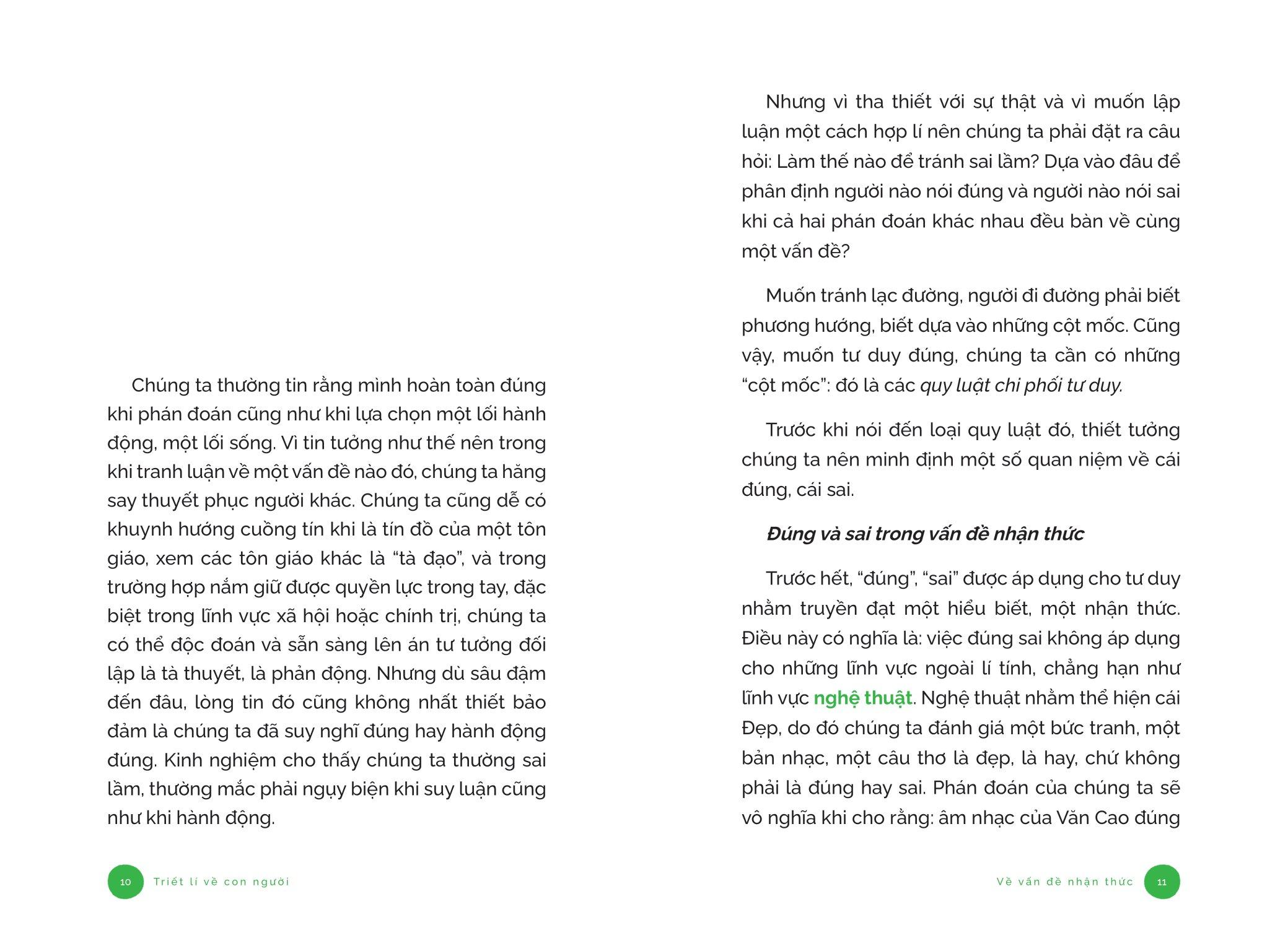 Triết Lí Về Con Người - Về Vấn Đề Nhận Thức