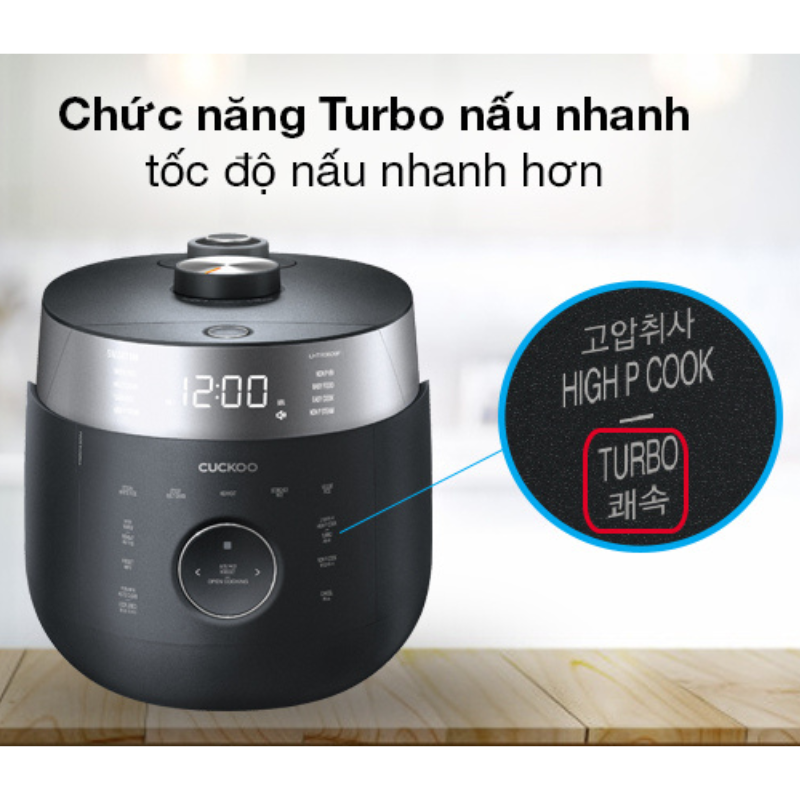 Nồi cơm áp suất cao tần Cuckoo 1.08 lít CRP-LHTR0609F - Hàng chính hãng