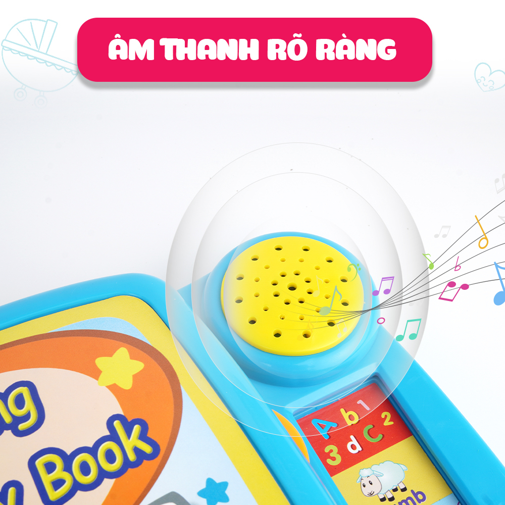 Cuốn sách học Tiếng anh có nhạc hiệu - Đồ chơi giáo dục sớm - Winfun 9019