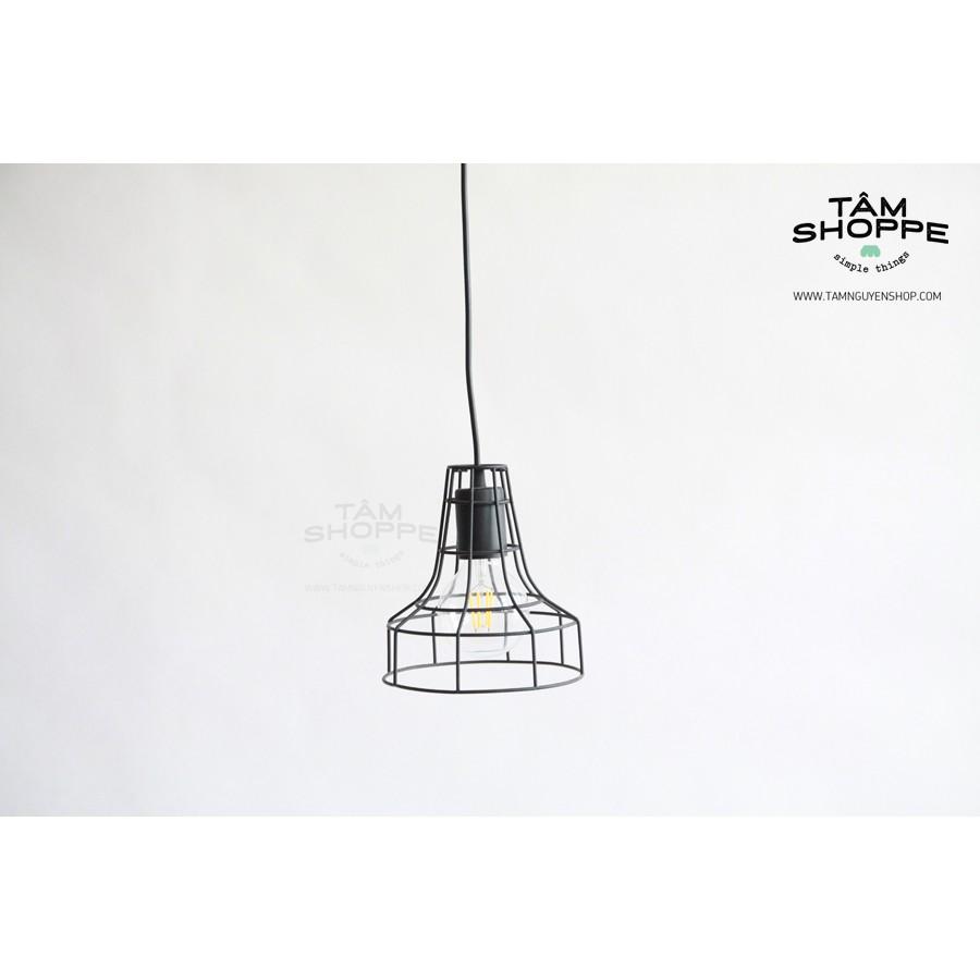 Bộ đèn thả trần khung sắt hình chóp