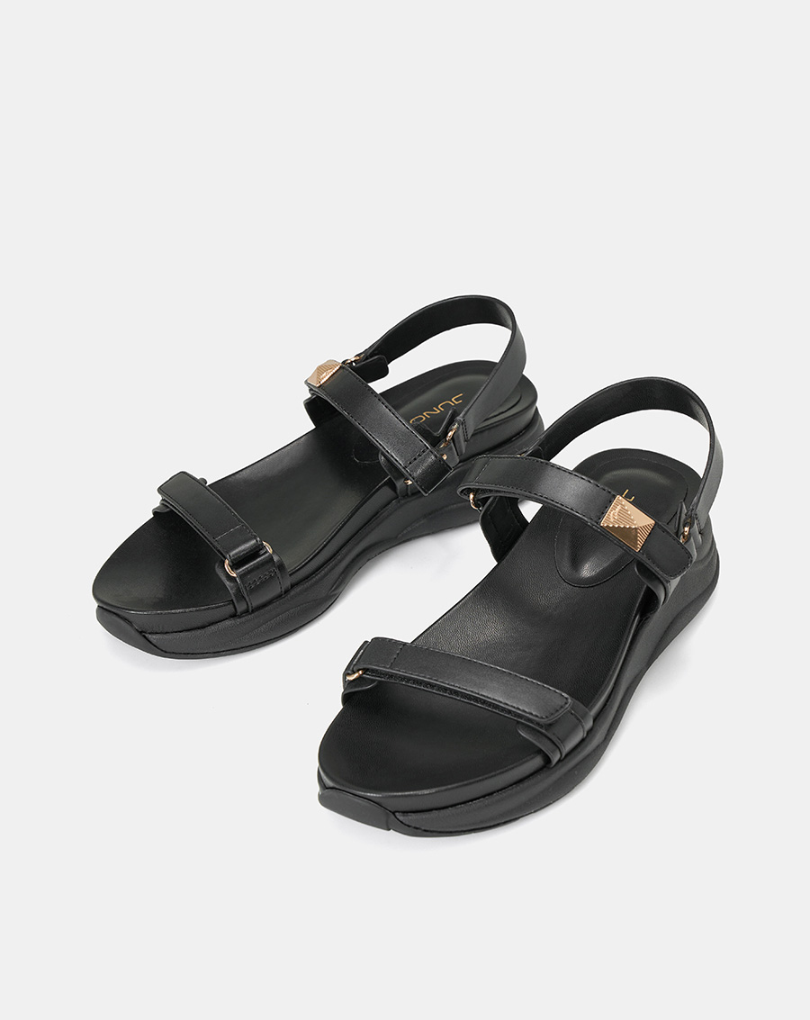 Giày Sandal Nữ 5cm Thời Trang JUNO Thể Thao Phối Khoá Trang Trí SD05103