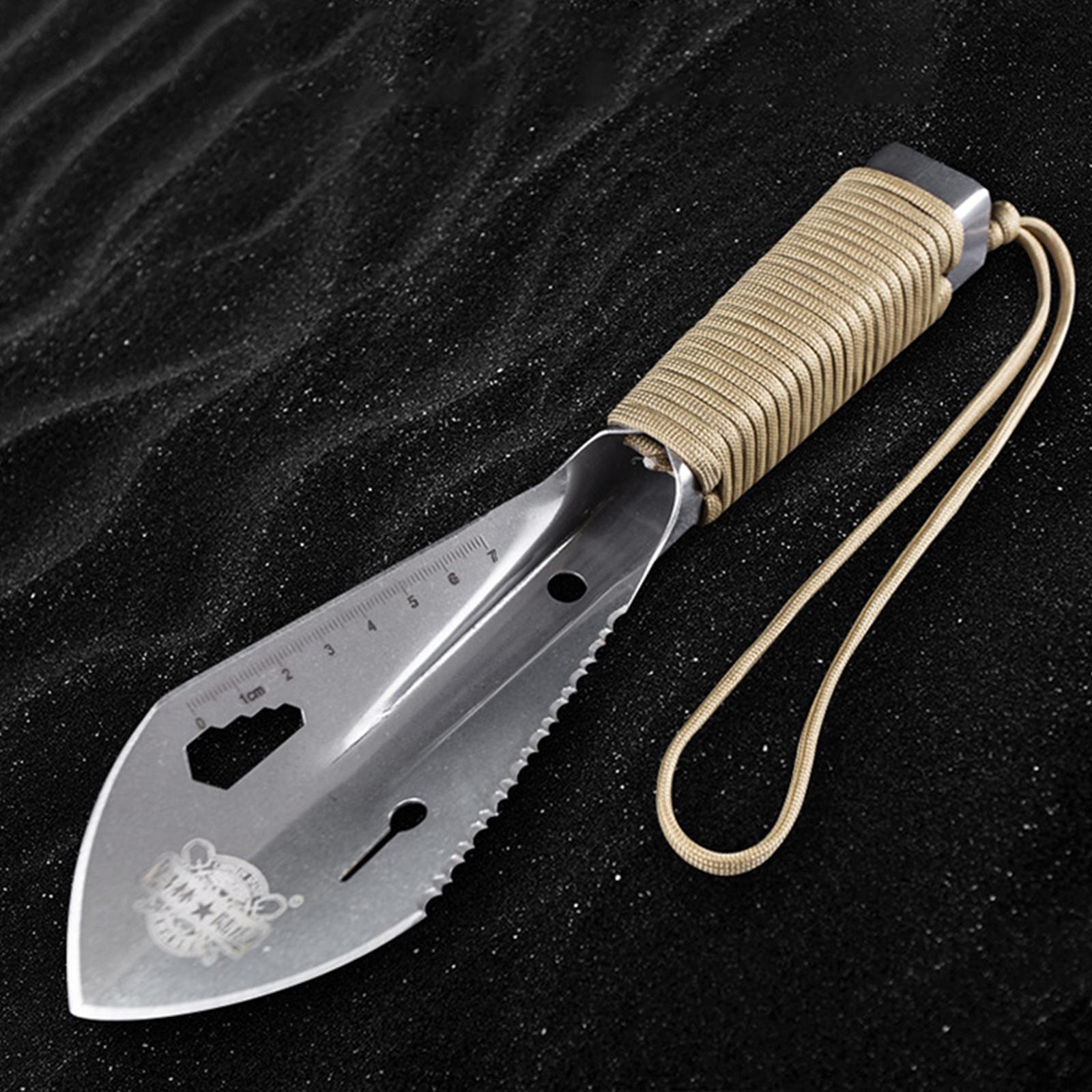 Backpacking Shovel, Camping Hand Trowel, Lightweight Hiking Shovel, Small Multitool for Digging, Gardening, Survival and Outdoor