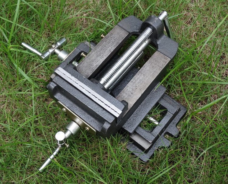 Bàn trượt 2 chiều kết hợp ê tô 3 tầng lắp khoan bàn 5 inch