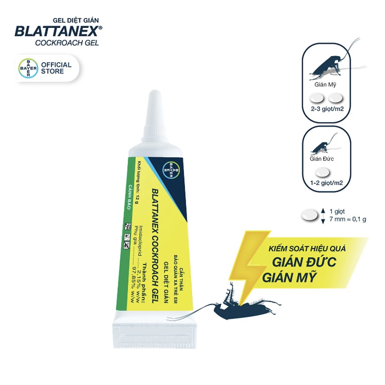 Gel Diệt Gián Blattanex Chính Hãng