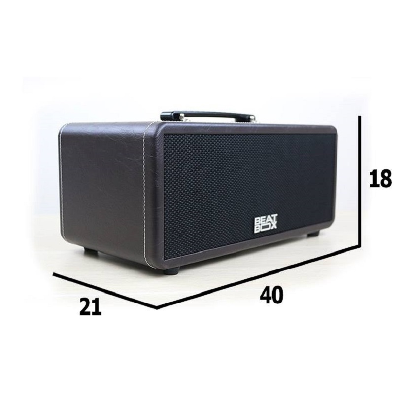 Dàn Karaoke di động Beatbox Acnos AKS360ME - Tặng kèm 2 Micro không dây UHF - Hàng chính hãng
