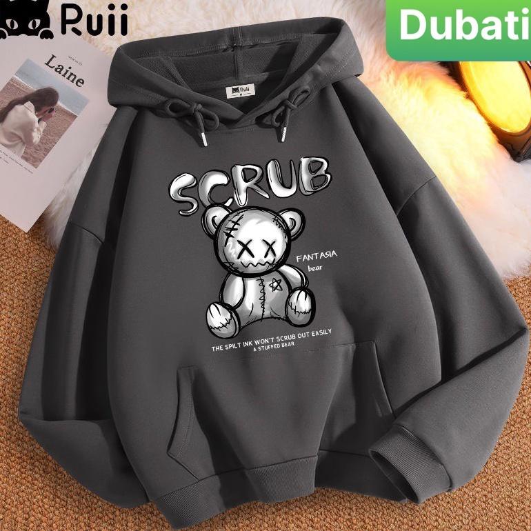 ÁO NỈ, ÁO KHOÁC HOODIE GẤU SCRUB SIÊU NGẦU NAM NỮ PHONG CÁCH CAO CẤP - DUBATI FASHION