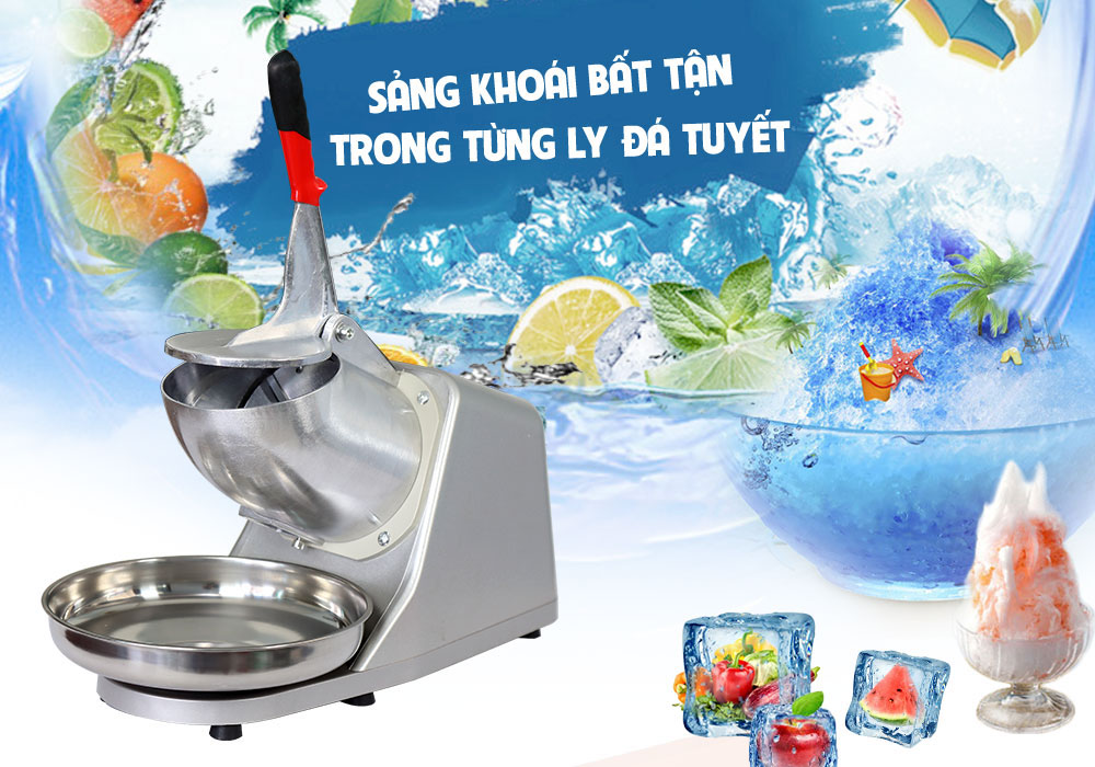 Máy bào đá tuyết đa năng công suất 300W Chính Hãng (ICE CRUSHER)