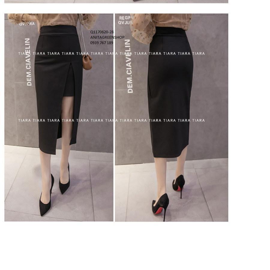 Q1170620 CHÂN VÁY BÚT CHÌ XẺ TÀ