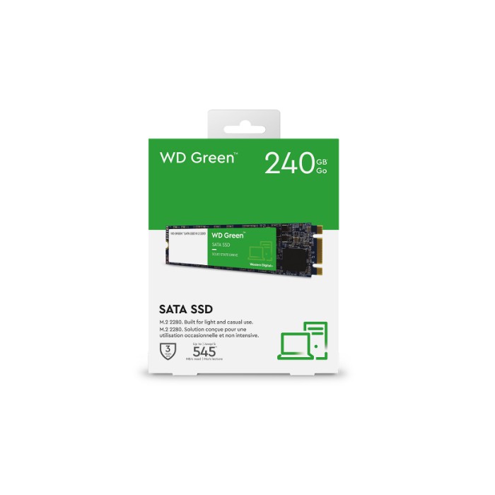 Ổ Cứng SSD WD Green 240GB M.2 2280 WDS240G3G0B - Hàng Chính Hãng