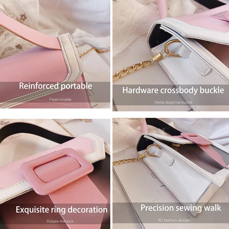 Women Square Large-capacity Multi-function Shoulder Crossbody Bag