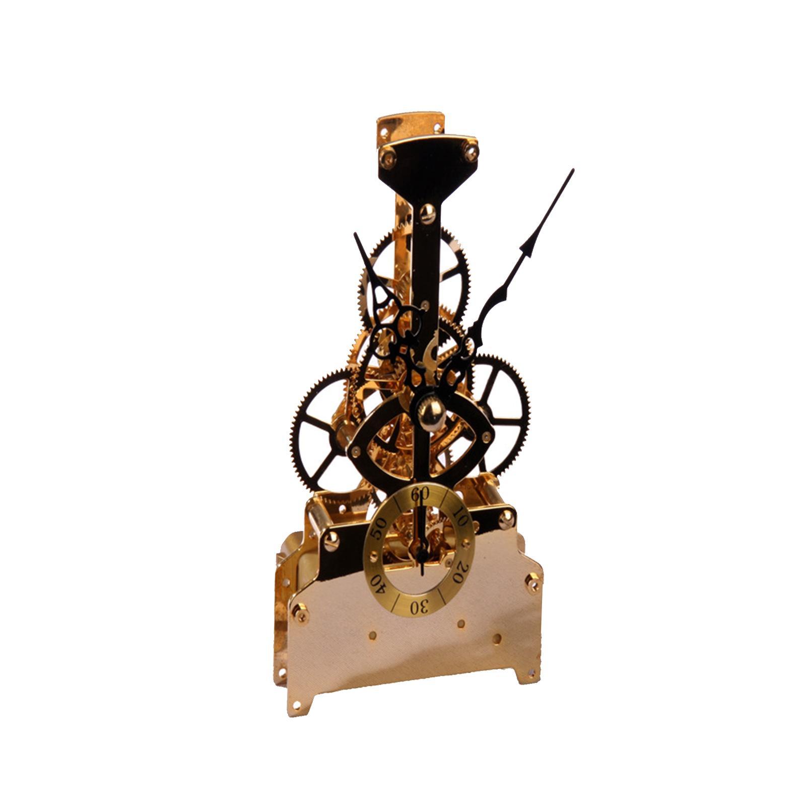 Old Fashioned Clock Movement Long Shaft Perspective Movement Copper Movement