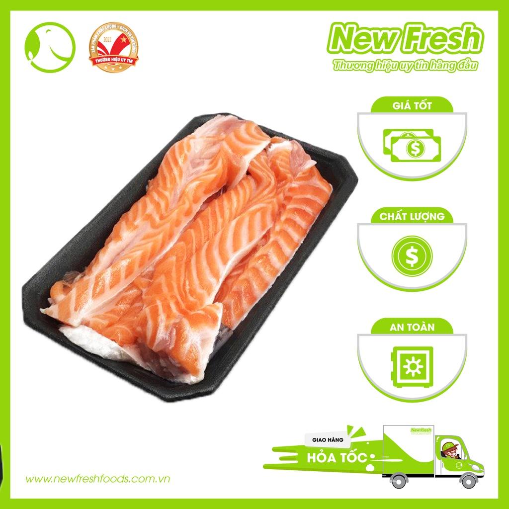 Lườn Cá Hồi Nauy Size 3-5cm Khay 1Kg 