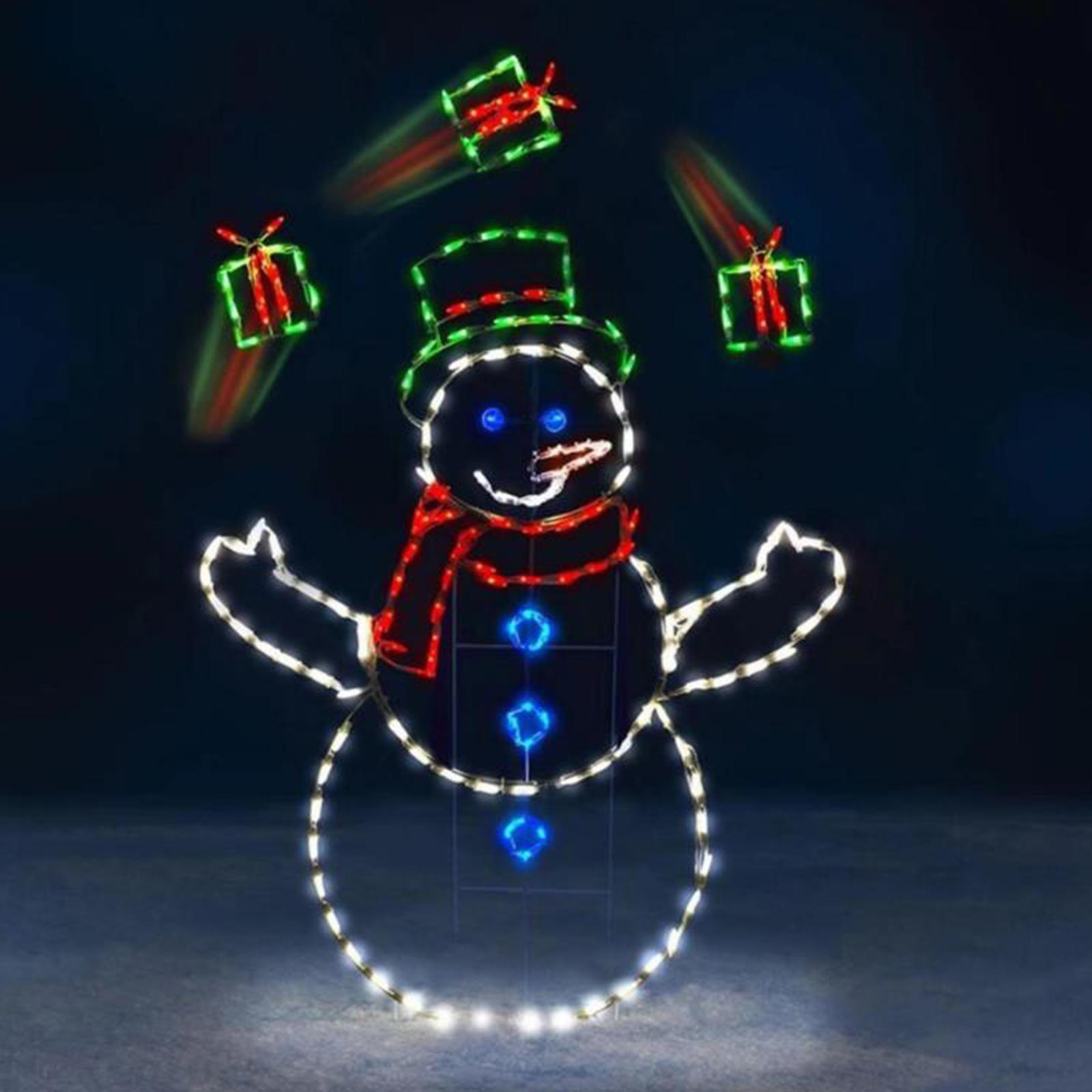 Christmas Lights Snowball Fight Decoration Ornament for Christmas Tree