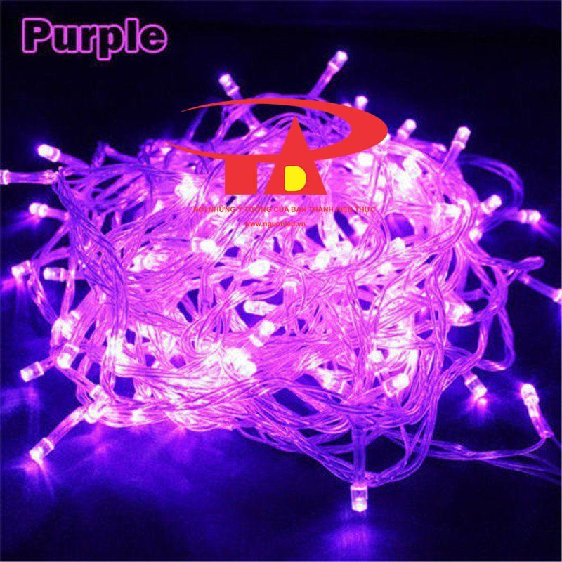 Đèn Led Chớp Trang Trí Noel Màu Vàng Nắng/ Màu Tím 7M