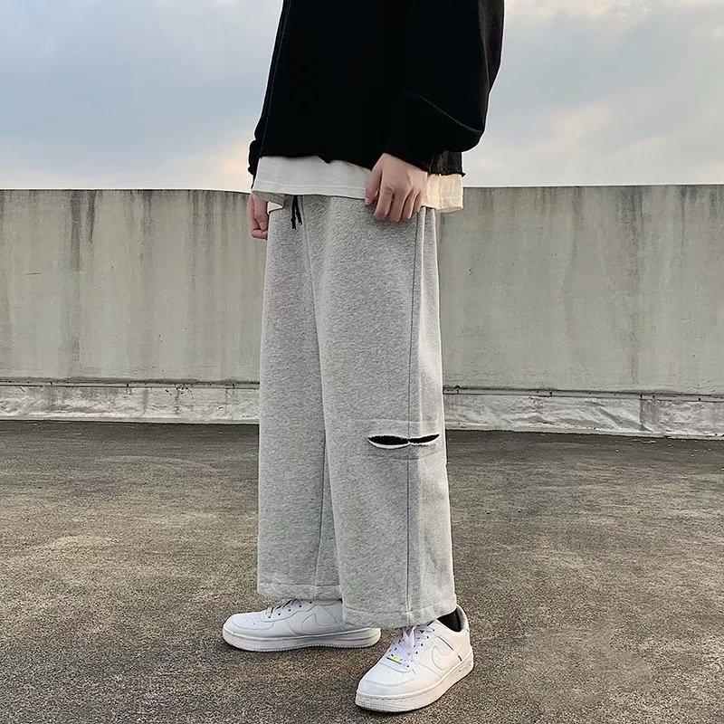 Quần dài ống rộng phong cách thời trang Hàn M-2Xl