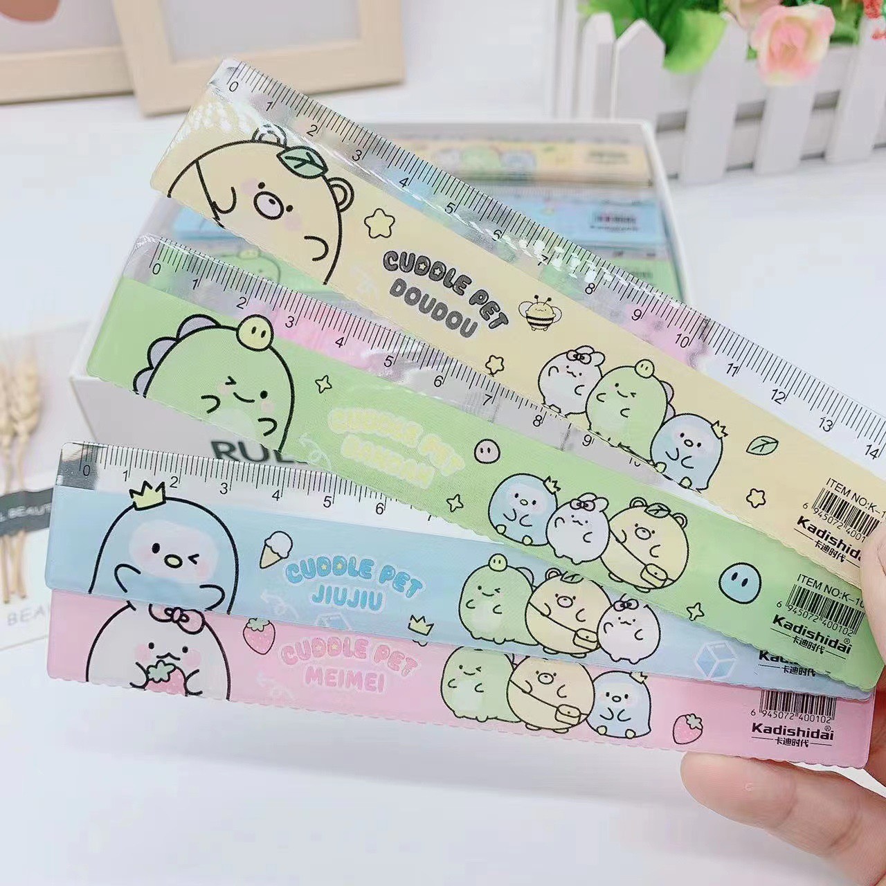 Đồ dùng học tập cho bé, Thước kẻ học sinh 15cm thiết kế xinh xắn