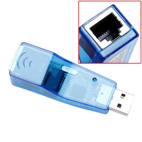 Blue USB 2.0 Ethernet 10/100 Network LAN RJ45 Adapter Card