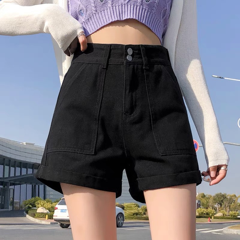 Quần short jean lưng thun dành cho BigSize Nữ lưng cao, co dãn mạnh, đang hot trend 3973 molijean