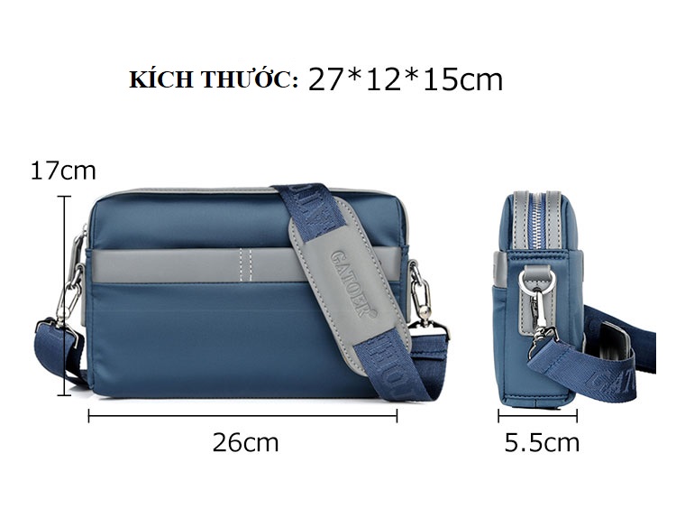 Túi nam đeo chéo đa năng cao cấp 2-Way Second Bag