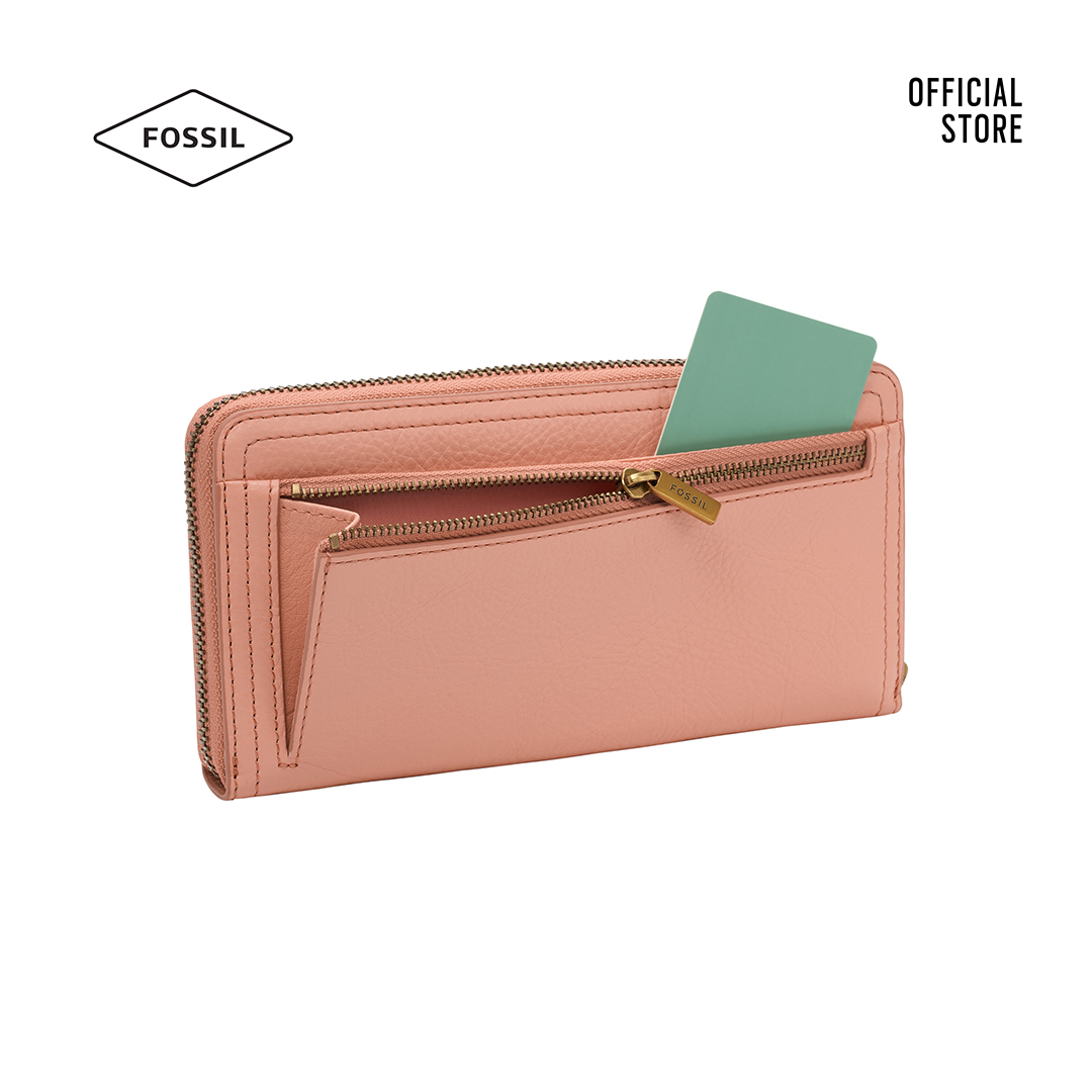 Ví thời trang nữ Fossil Logan Clutch - hồng