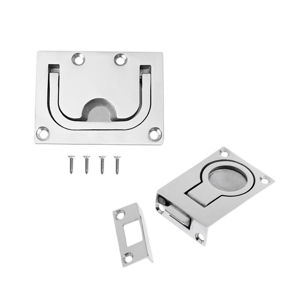2 pieces 316 stainless steel boat  cabinet locker lift / pull  handle