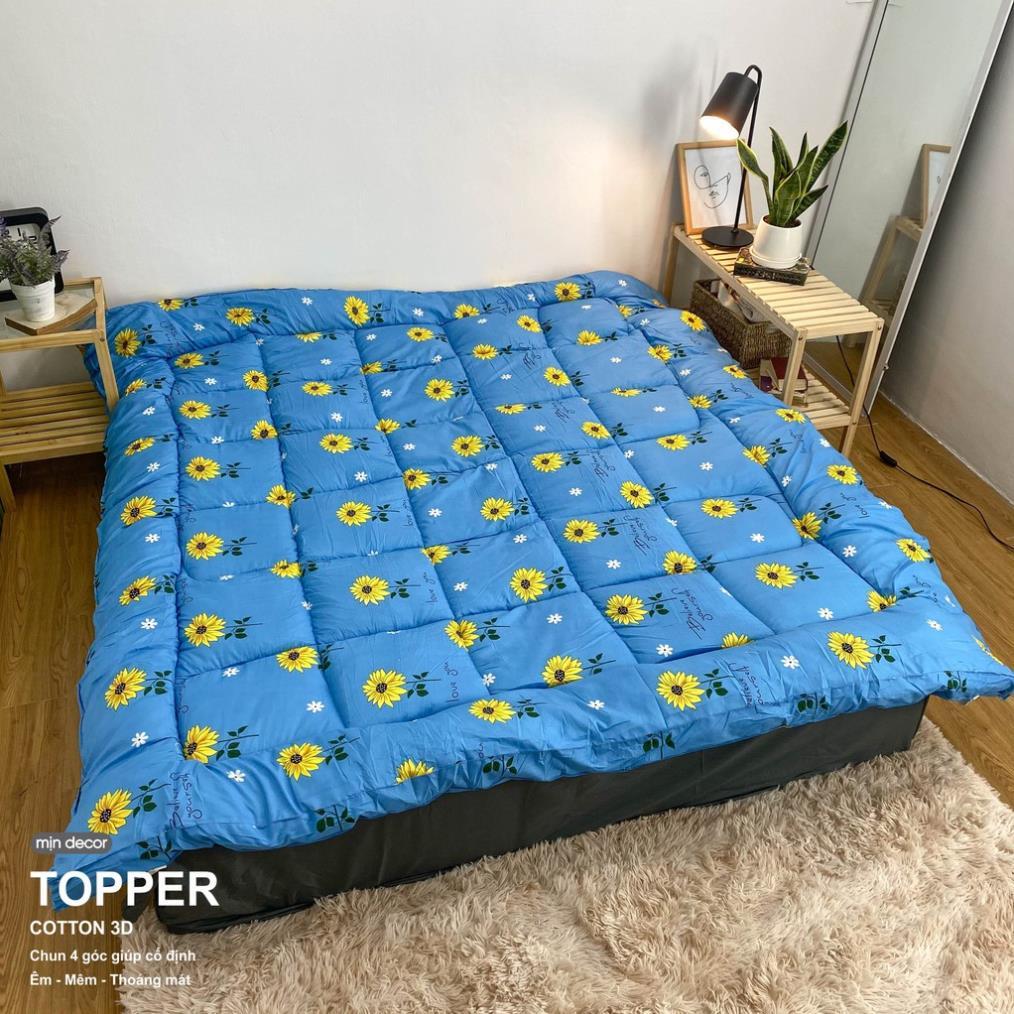 Tấm bảo vệ đệm topper 10cm có dây chun góc mềm mại mát mịn