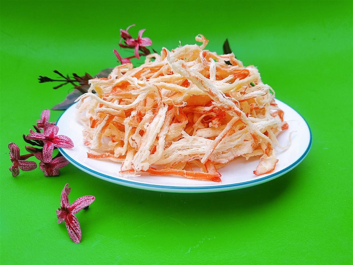 Đặc Sản Bình Thuận - Mực Xé Sợi Đầm Sen - 80G - Ocop 4 Sao