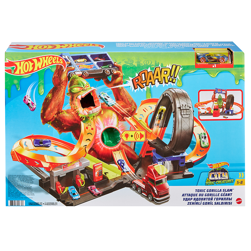 Bộ Đồ Chơi Hot Wheels Thành Phố Khỉ Đột Gorllia GTT94