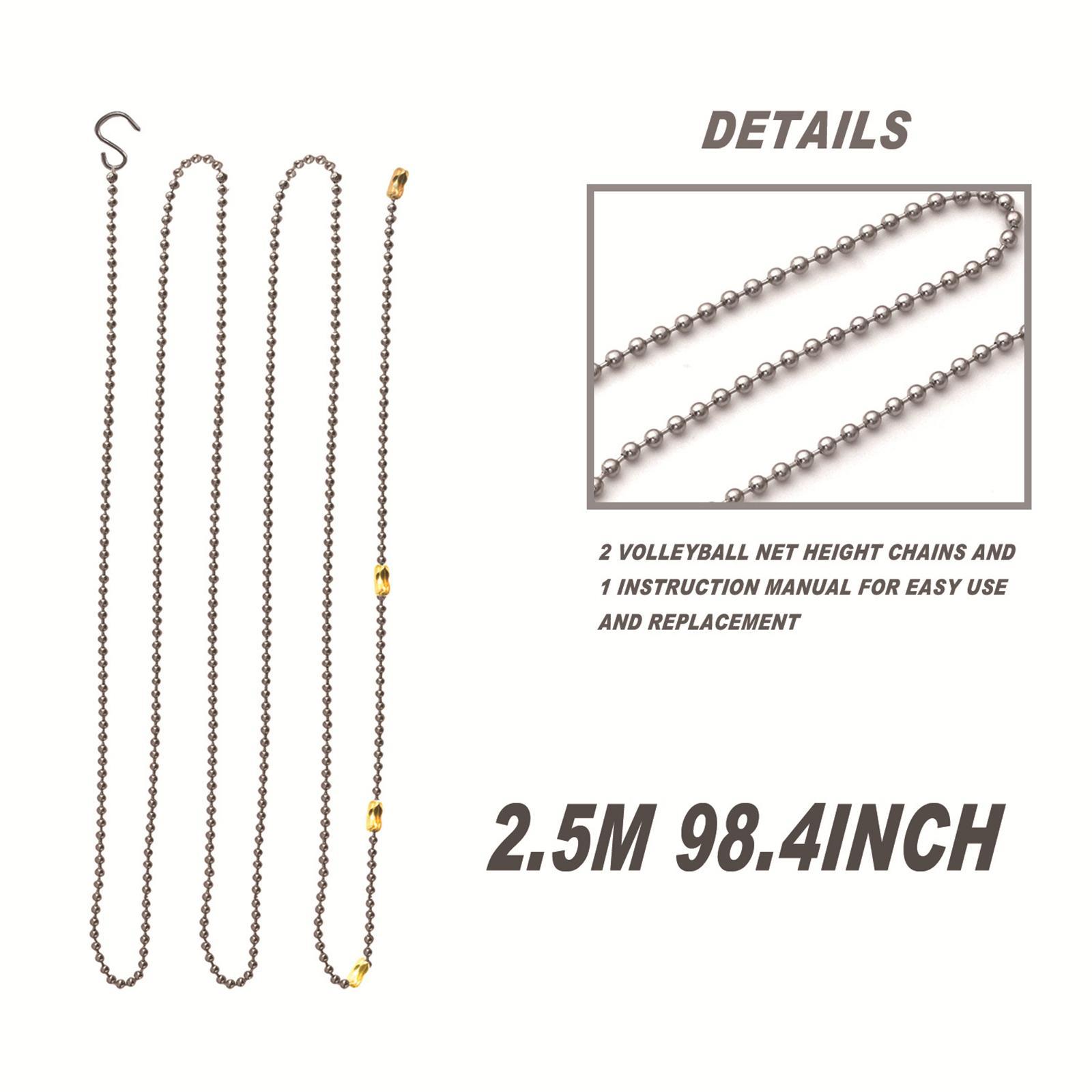 Volleyball Net Height Chain Referee Equipment for Daily Use Fitness Training