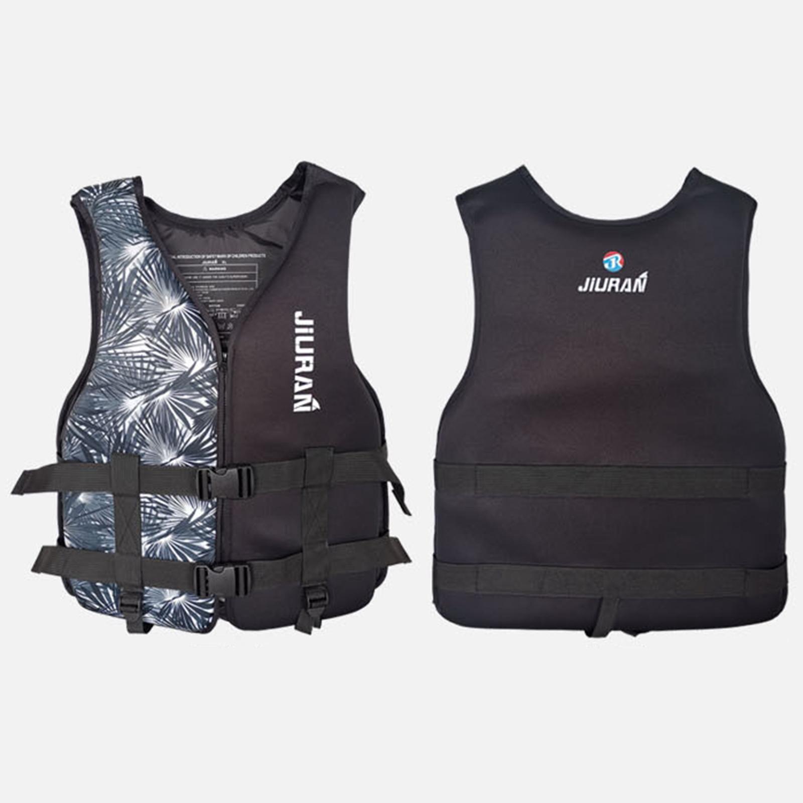 Adults Life Jacket Vest Kayak Buoyancy Aid Safe Sailing Watersport Black XS