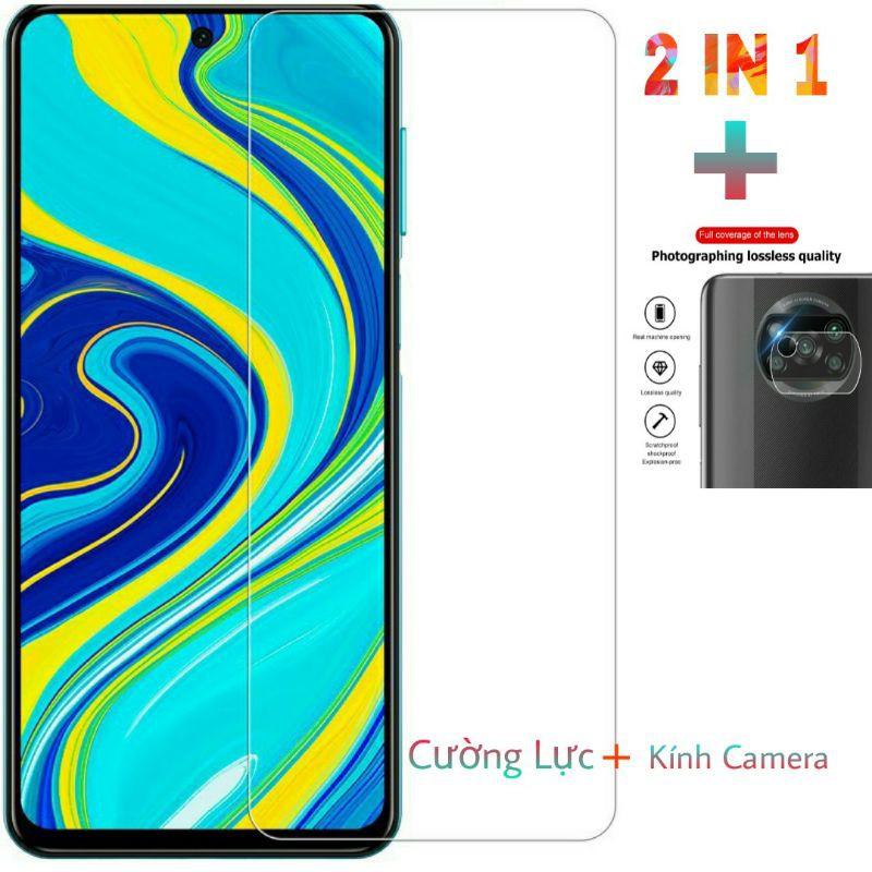 Cường lực và Kính Camera bảo vệ dành cho Poco X3 NFC / Mi 10T Lite 2 IN 1