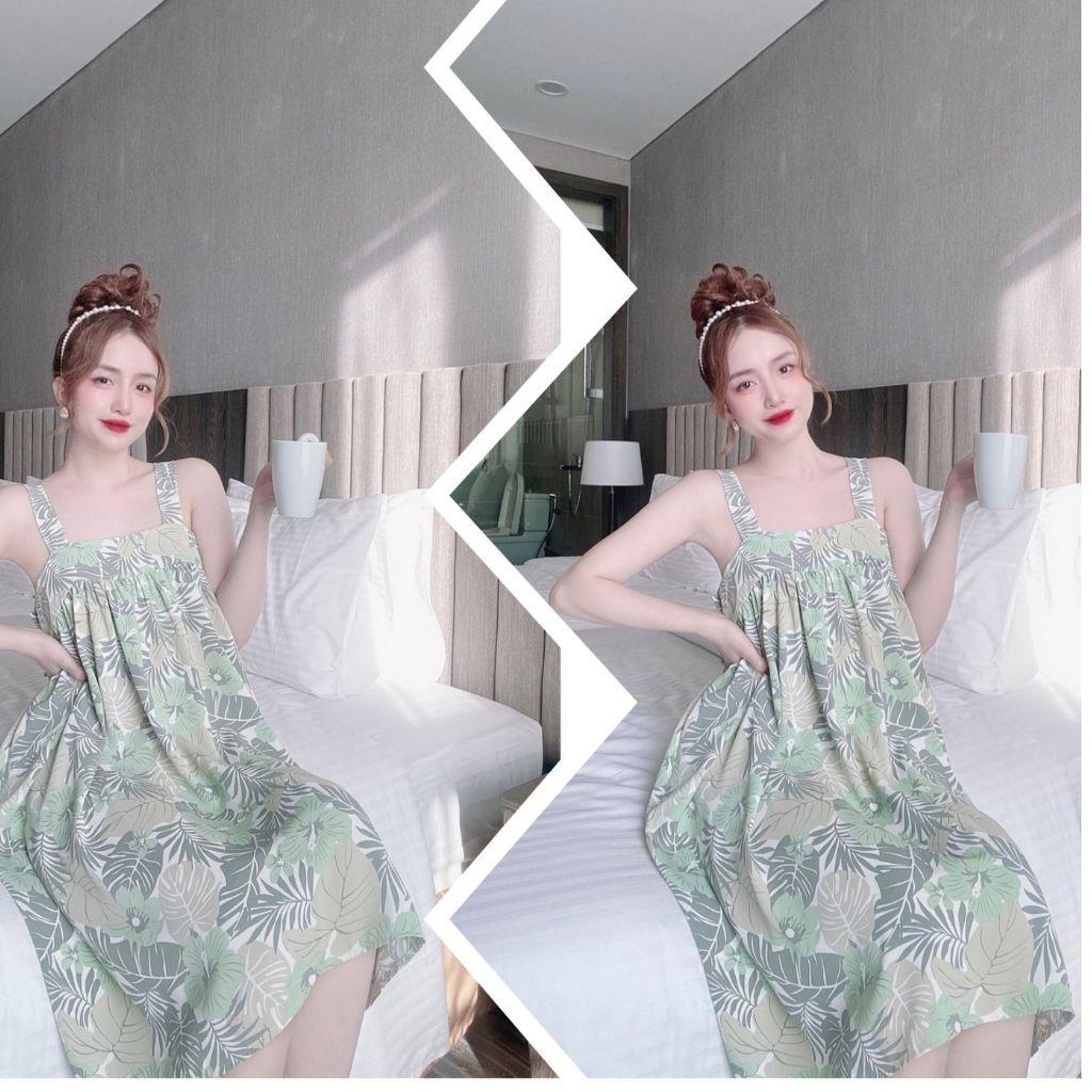 Váy ngủ sexy BIGSIZE ️FREE SHIP️ Đầm ngủ sexy lụa Mango Chất Siêu Mát Dáng Siêu Xinh &lt;75kg