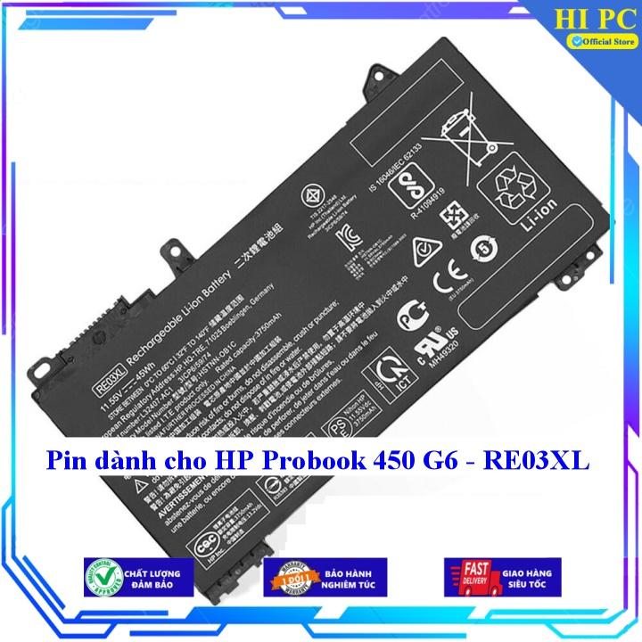 Pin dành cho HP Probook 450 G6 - RE03XL - Hàng Nhập Khẩu