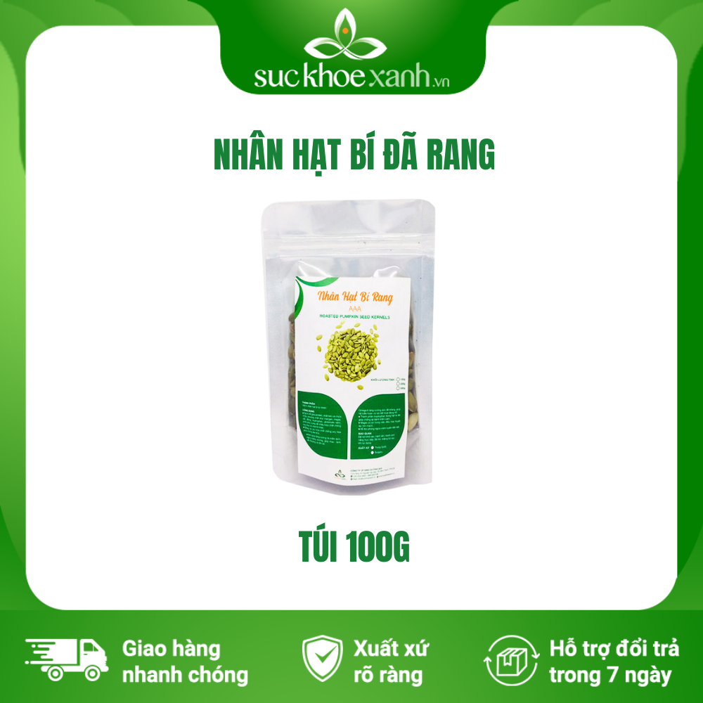 Nhân Hạt Bí đã rang Sức Khỏe Xanh, Nhập khẩu từ Trung Quốc