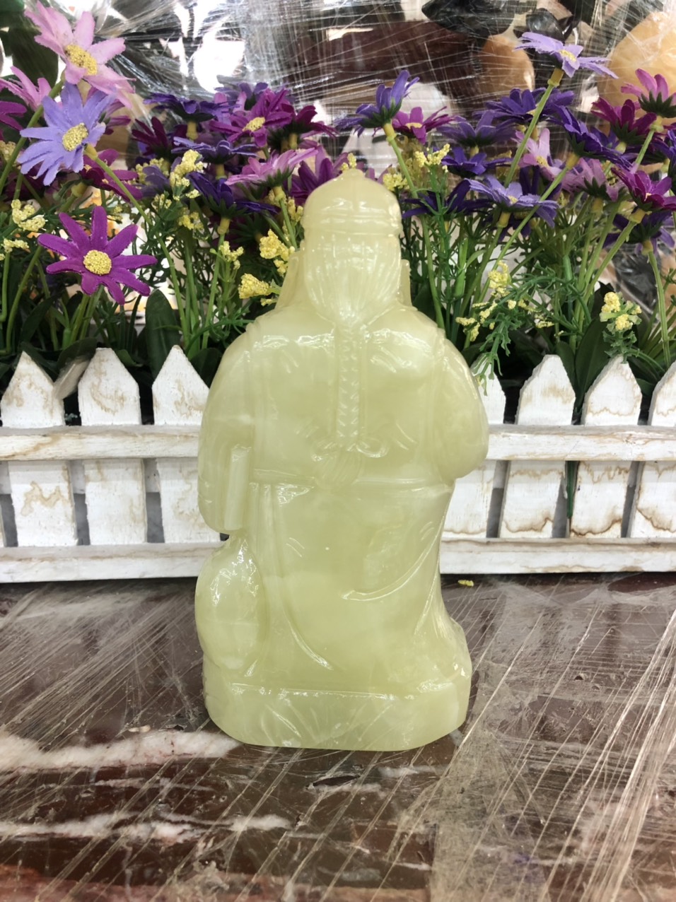 Tượng ông Quản Gia, Quản Tài phong thủy đá ngọc Onyx - Cao 15 cm