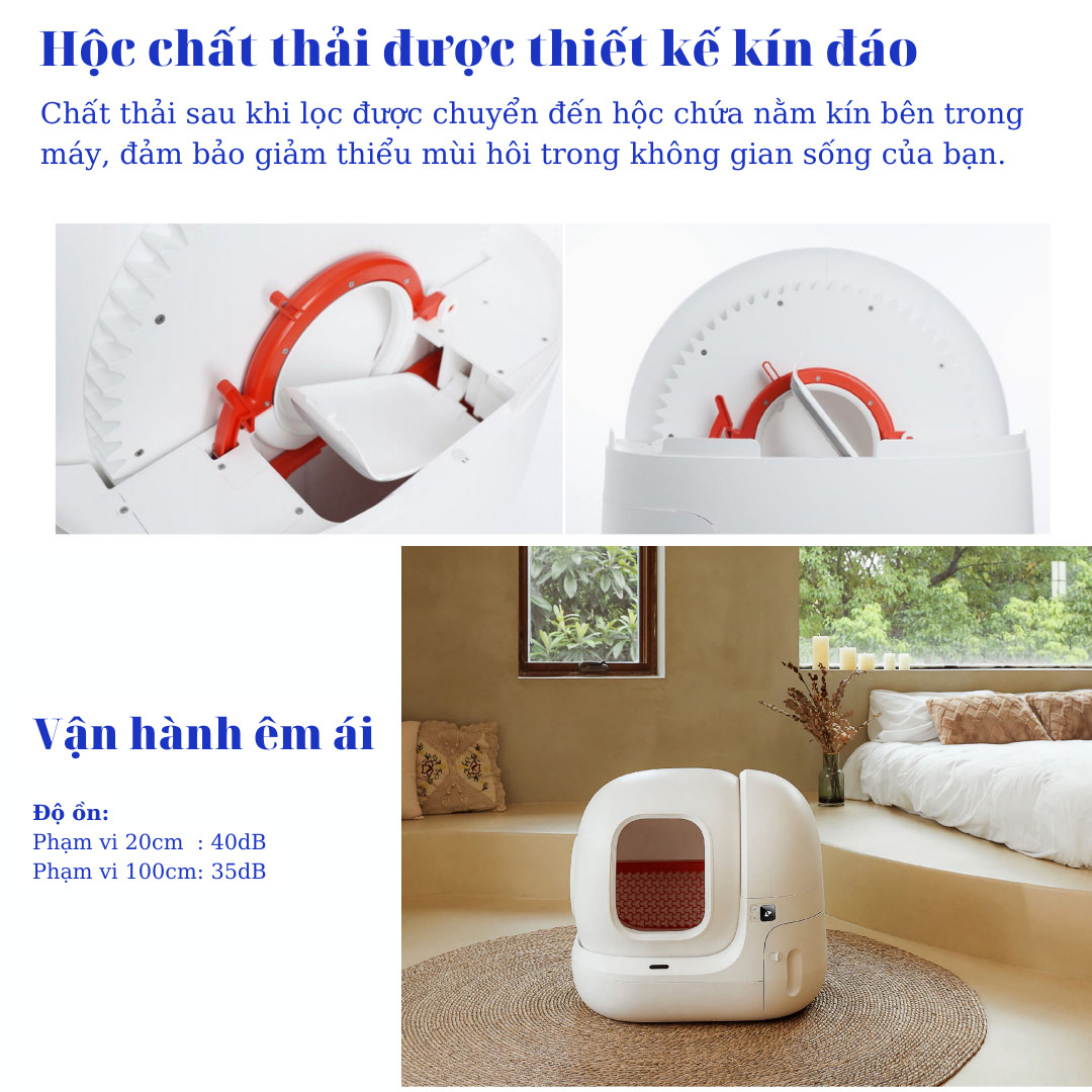 Nhà Vệ Sinh Cho Mèo Petkit, Máy Vệ Sinh Tự Động Cho Mèo Pura Max Máy Dọn Phân Mèo